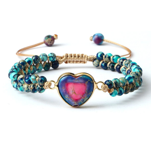 Mixed Crystal Heart Bracelets-ToShay.org