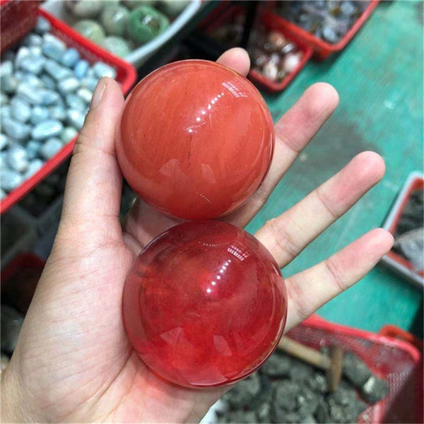 Red Smelting Quartz Ball-ToShay.org