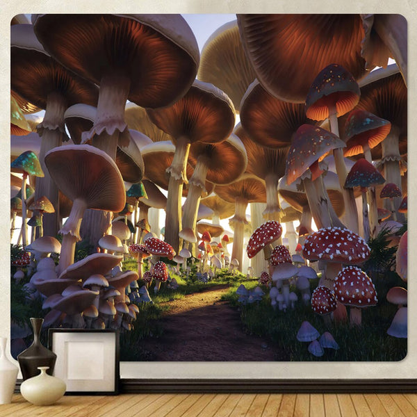 Mushroom Forest Tapestry-ToShay.org