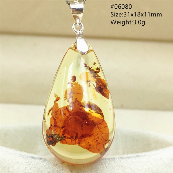 Yellow Amber Flower Crystal Pendant-ToShay.org