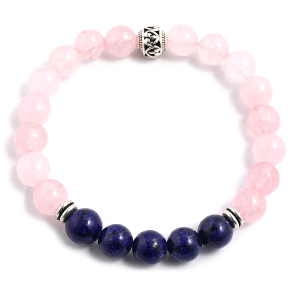 Pink Rose Quartz Mala Beads-ToShay.org