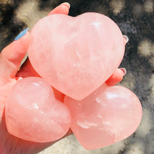 Pink Rose Quartz Heart-ToShay.org