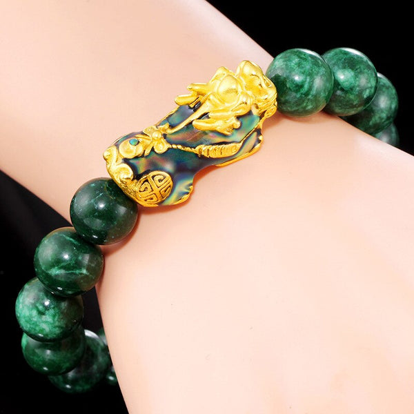 Green Jade Pixiu Bracelet-ToShay.org