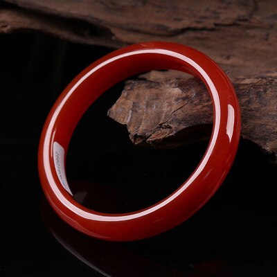 Red Agate Chalcedony Bangle-ToShay.org