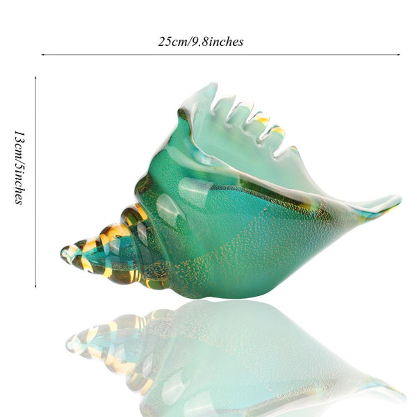 Glass Conch Sea Shell-ToShay.org