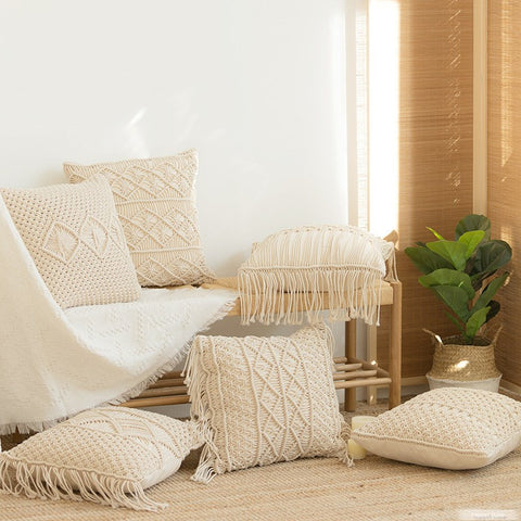 Macrame Pillow Covers-ToShay.org