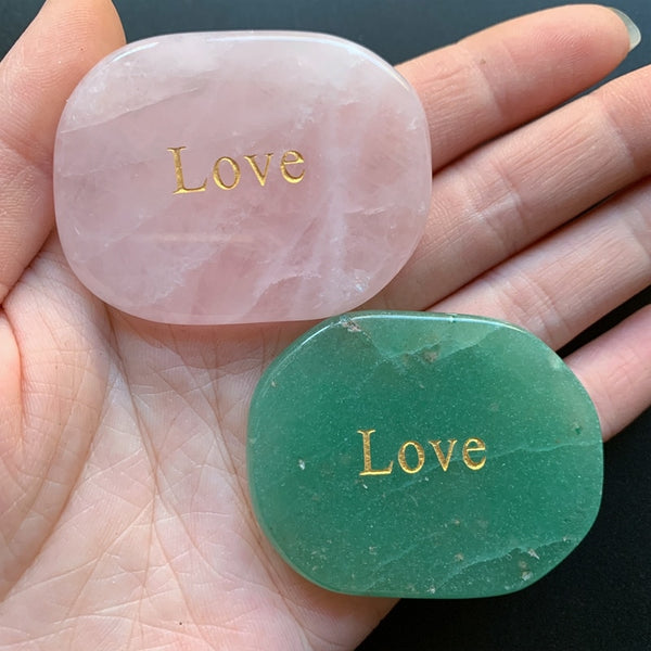 Green Aventurine Love Palm Stone-ToShay.org