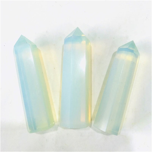 White Opalite Wand Point-ToShay.org