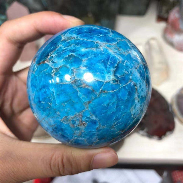 Blue Apatite Crystal Ball-ToShay.org