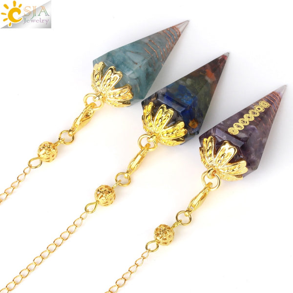 Mixed Crystal Dowsing Pendulum-ToShay.org