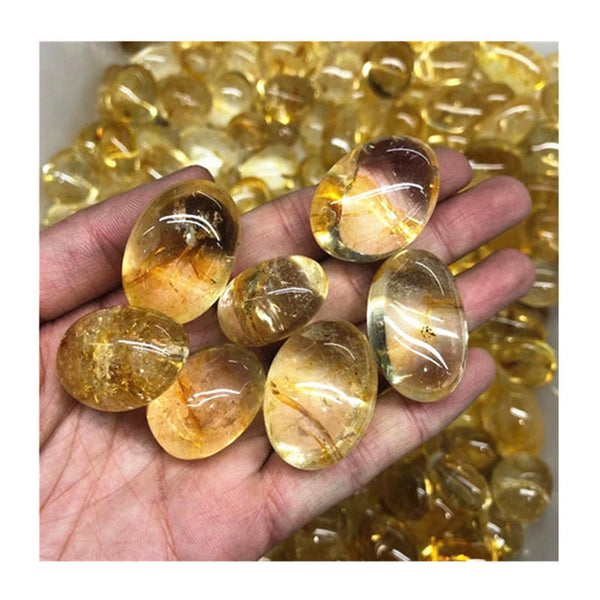 Yellow Citrine Tumbled Stones-ToShay.org