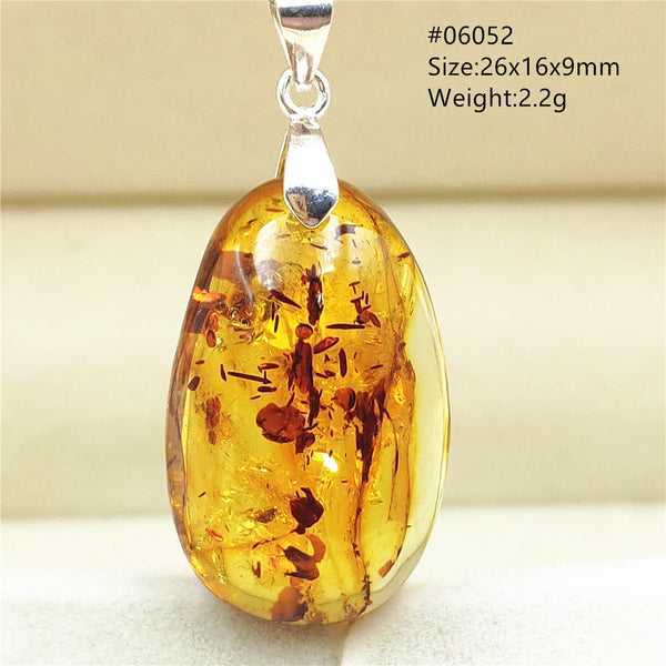 Yellow Amber Flower Crystal Pendant-ToShay.org