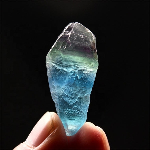 Blue Fluorite Quartz Crystal-ToShay.org