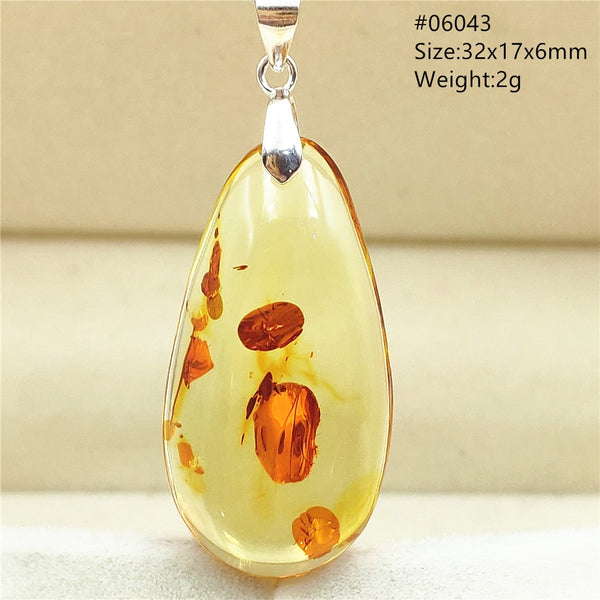 Yellow Amber Flower Crystal Pendant-ToShay.org