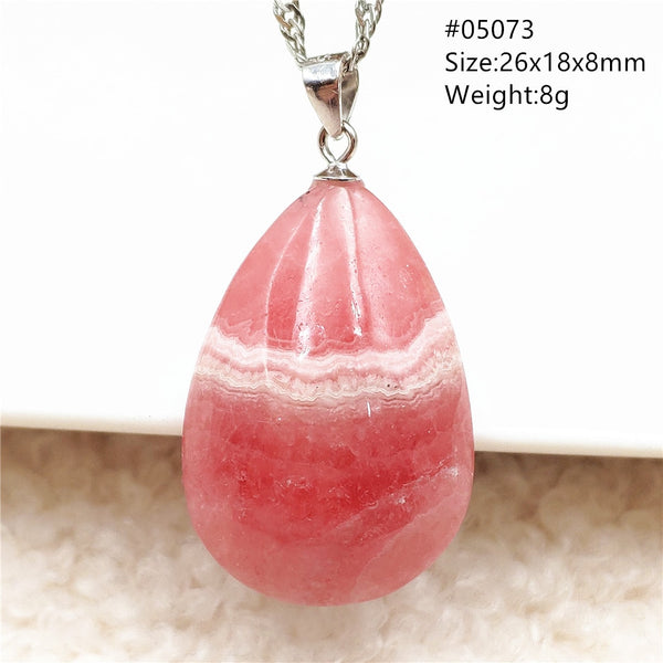 Red Rhodochrosite Pendant-ToShay.org