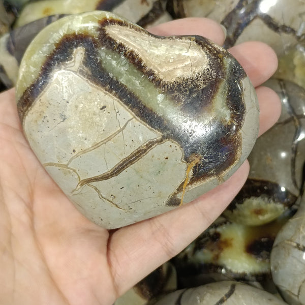 Yellow Septarian Heart-ToShay.org