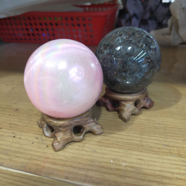 Wood Crystal Ball Holder-ToShay.org