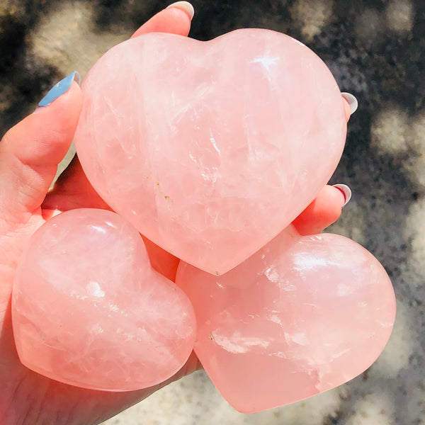 Pink Rose Quartz Heart-ToShay.org