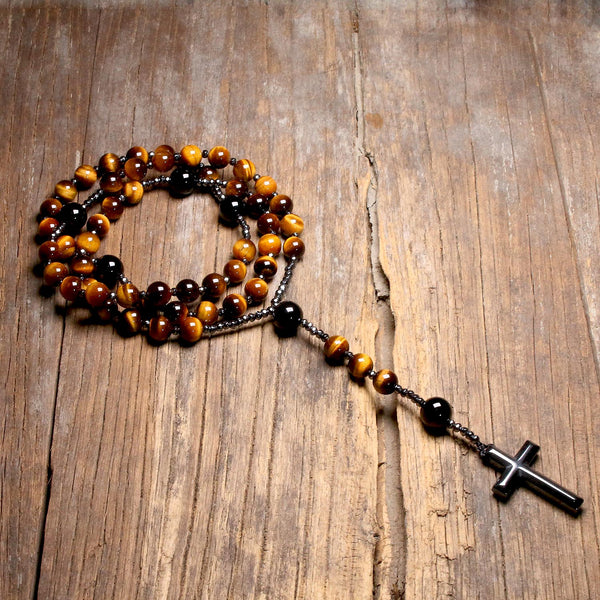 Yellow Tiger Eye Rosary-ToShay.org