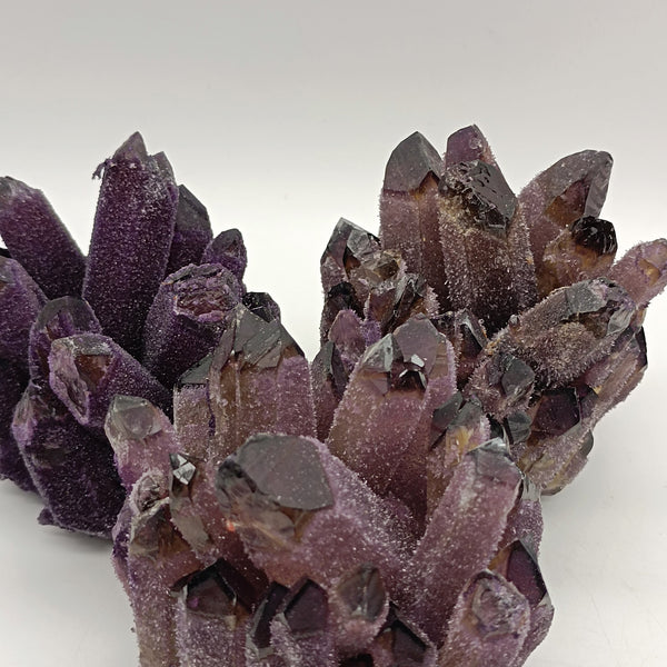 Purple Ghost Quartz Crystal Cluster-ToShay.org