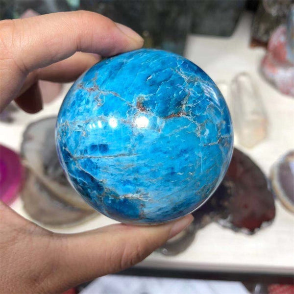 Blue Apatite Crystal Ball-ToShay.org