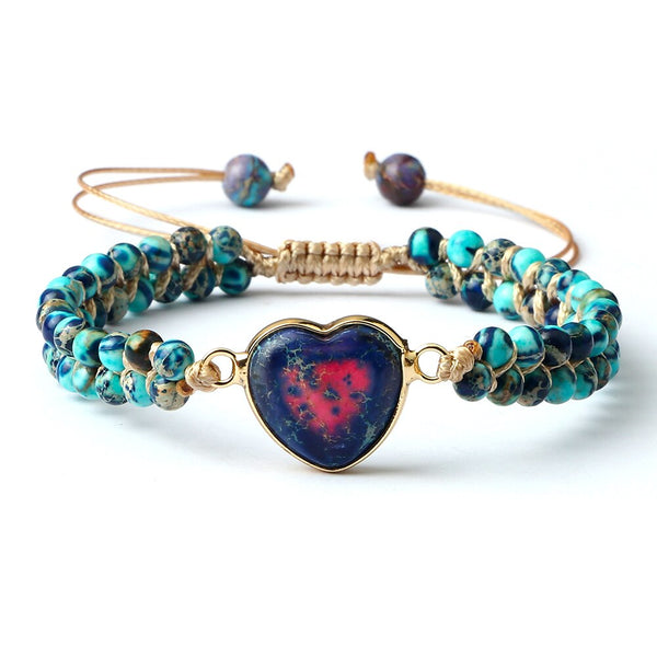 Mixed Crystal Heart Bracelets-ToShay.org