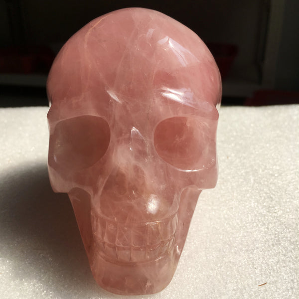 Pink Rose Quartz Skull-ToShay.org