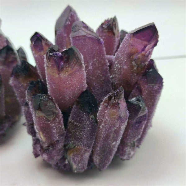 Purple Ghost Quartz Crystal Cluster-ToShay.org