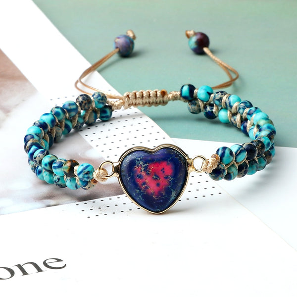 Mixed Crystal Heart Bracelets-ToShay.org