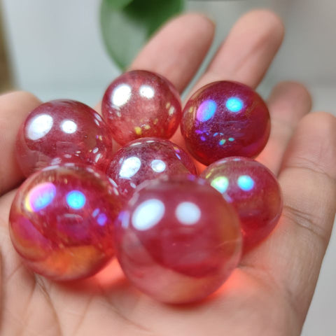 Red Aura Crystal Balls-ToShay.org