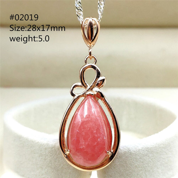 Red Rhodochrosite Pendant-ToShay.org