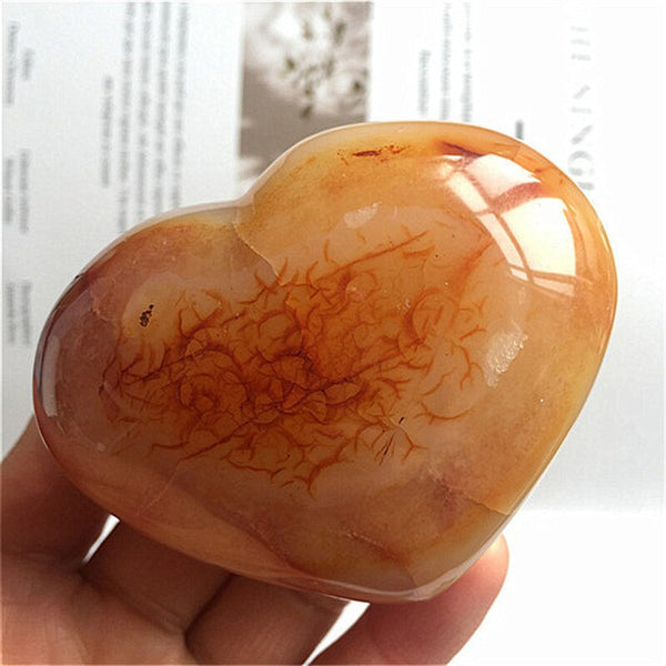 Red Carnelian Agate Heart-ToShay.org