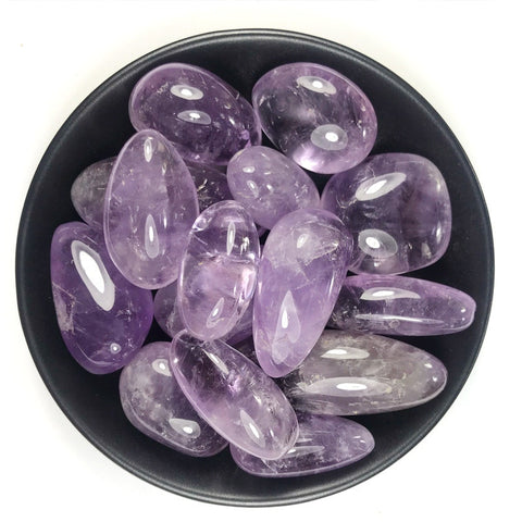 Purple Amethyst Tumbled Stones-ToShay.org