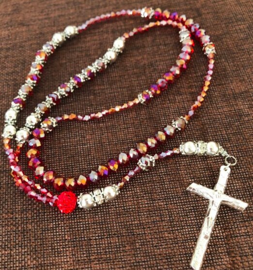 Crystal Rhinestone Rosary-ToShay.org