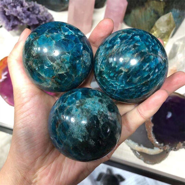 Blue Apatite Crystal Ball-ToShay.org