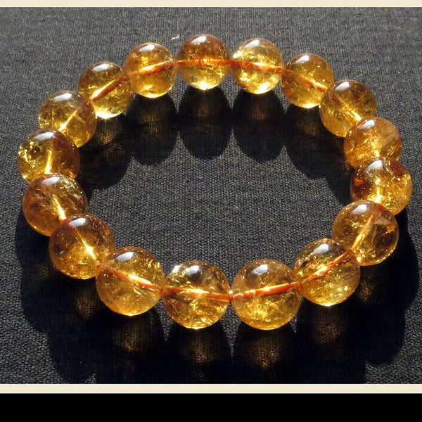 Yellow Citrine Bead Bracelets-ToShay.org