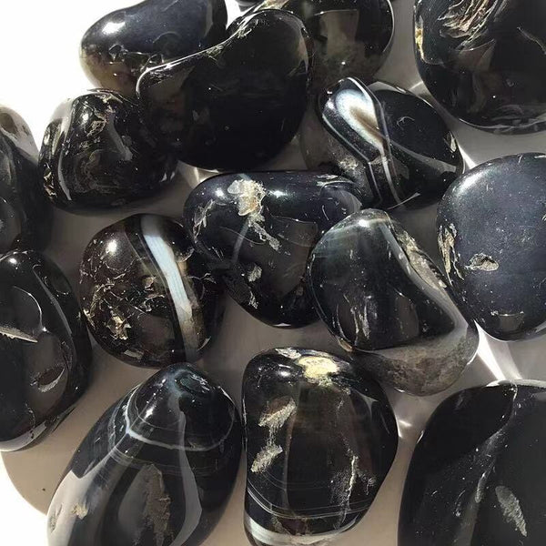 Black Onyx Agate Stones-ToShay.org