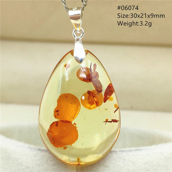 Yellow Amber Flower Crystal Pendant-ToShay.org