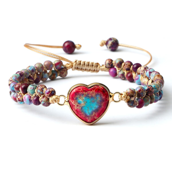 Mixed Crystal Heart Bracelets-ToShay.org