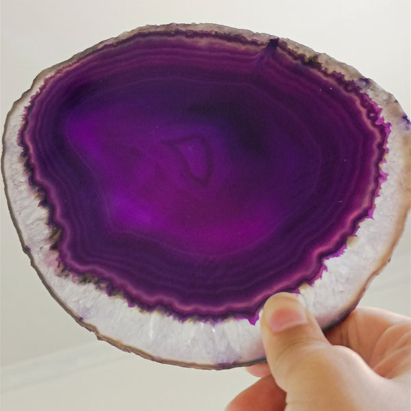 Blue Purple Agate Slice-ToShay.org