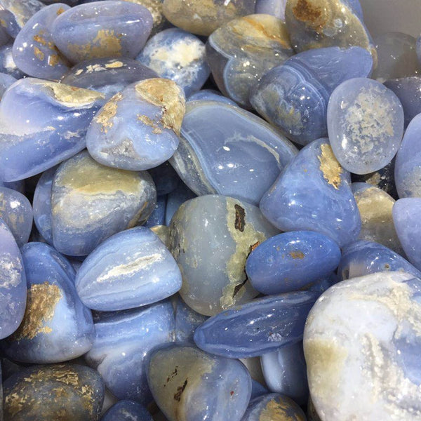 Blue Lace Agate Tumbled Stones-ToShay.org