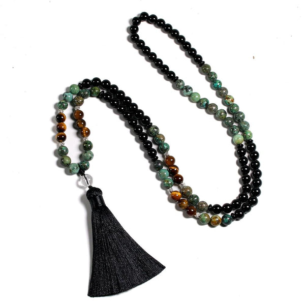 Black Agate Mala Beads-ToShay.org