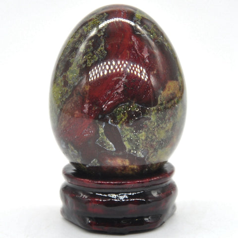 Green Dragon Blood Stone Egg-ToShay.org