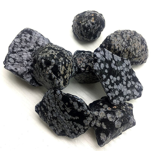 Black Snowflake Obsidian Stone-ToShay.org