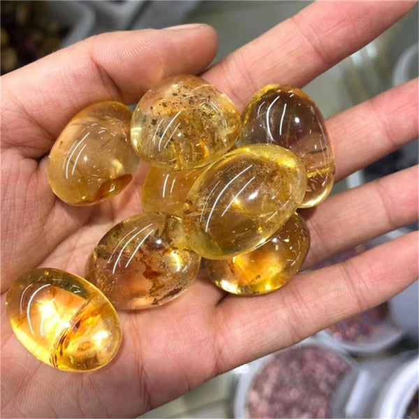 Yellow Citrine Tumbled Stones-ToShay.org