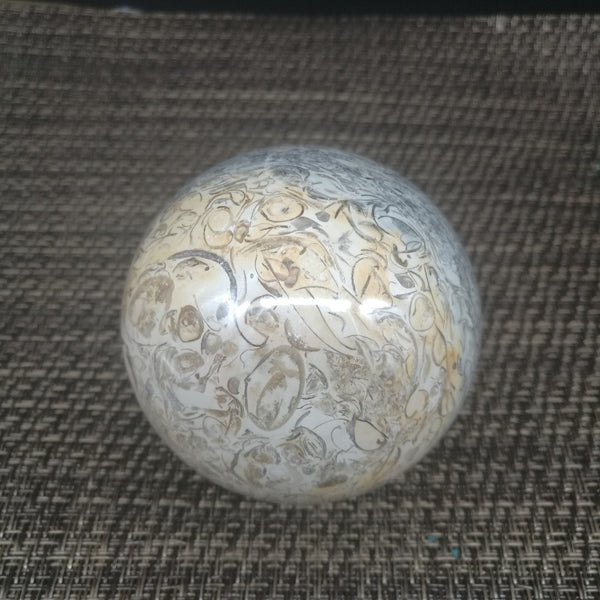 Yellow Dinosaur Bone Stone Ball-ToShay.org