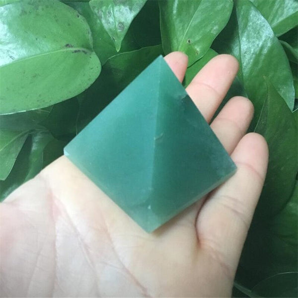 Green Aventurine Crystal Pyramid-ToShay.org