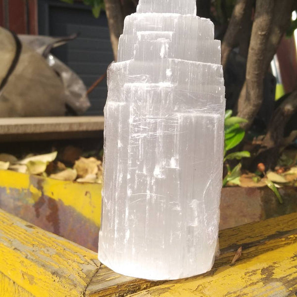 White Selenite Gypsum Towers-ToShay.org