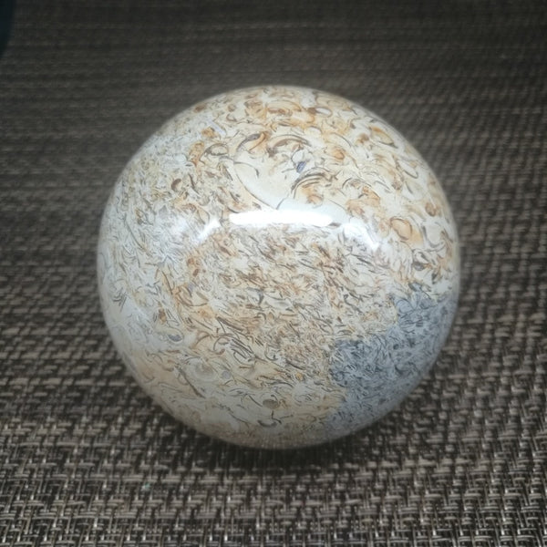 Yellow Dinosaur Bone Stone Ball-ToShay.org