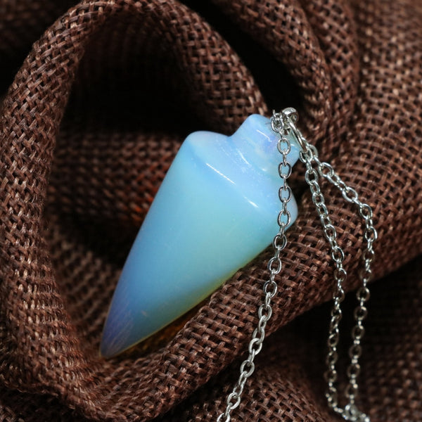 White Opalite Dowsing Pendulum-ToShay.org